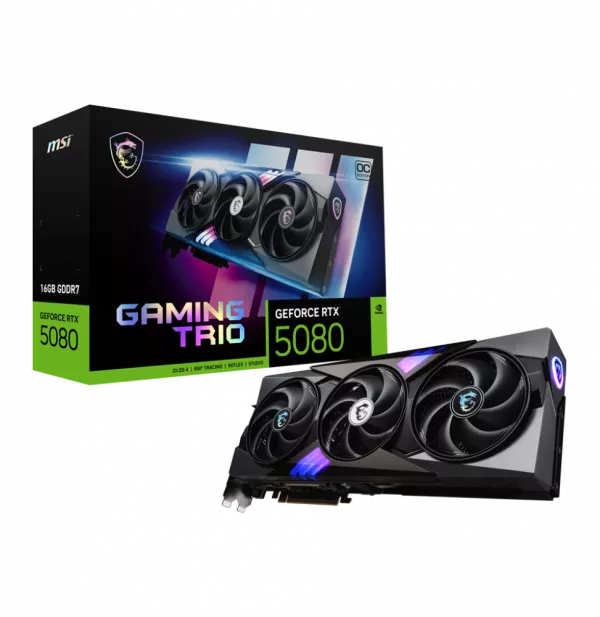 Carte Graphique MSI GeForce® RTX 5080 16G GAMING TRIO OC (912-V531-005)