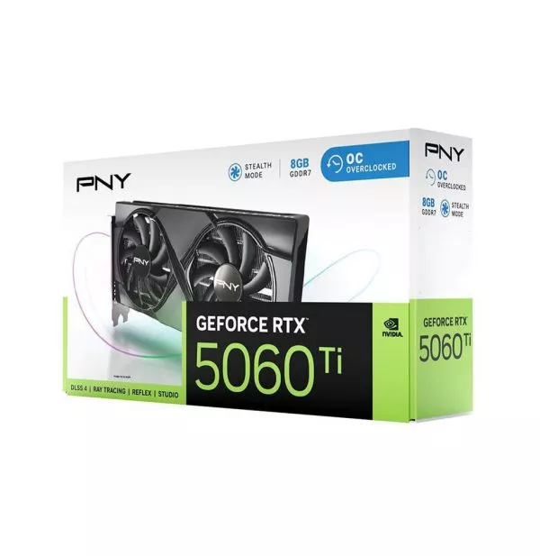 Carte Graphique PNY NVIDIA GeForce RTX 5060 Ti 8GB OC Dual Fan (VCG5060T8DFXPB1-O)