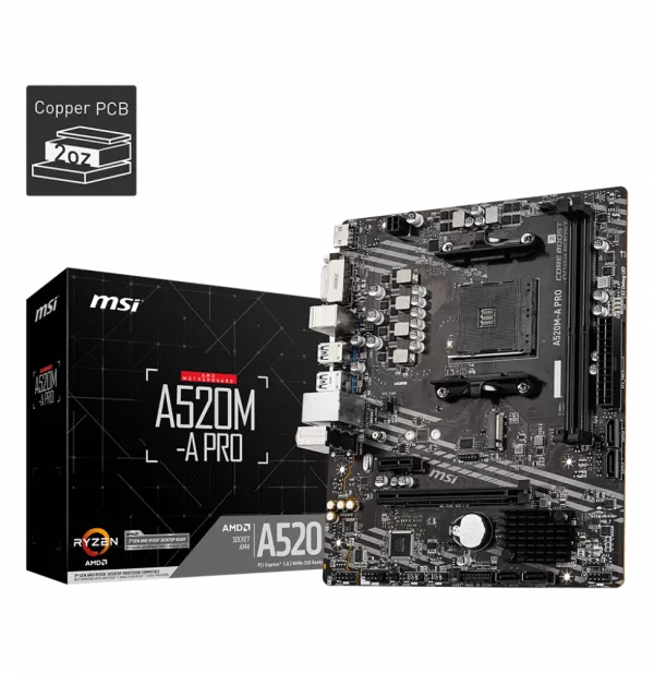 Carte Mère AMD MSI A520M-A PRO (911-7C96-031)