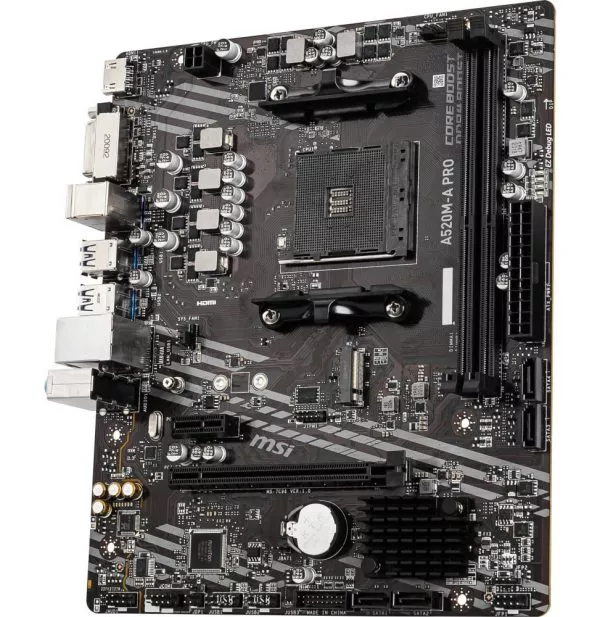Carte Mère MSI A520M-A PRO AM4 Micro-ATX (911-7C96-044)