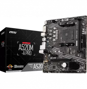 Carte Mère MSI A520M-A PRO AM4 Micro-ATX (911-7C96-044)