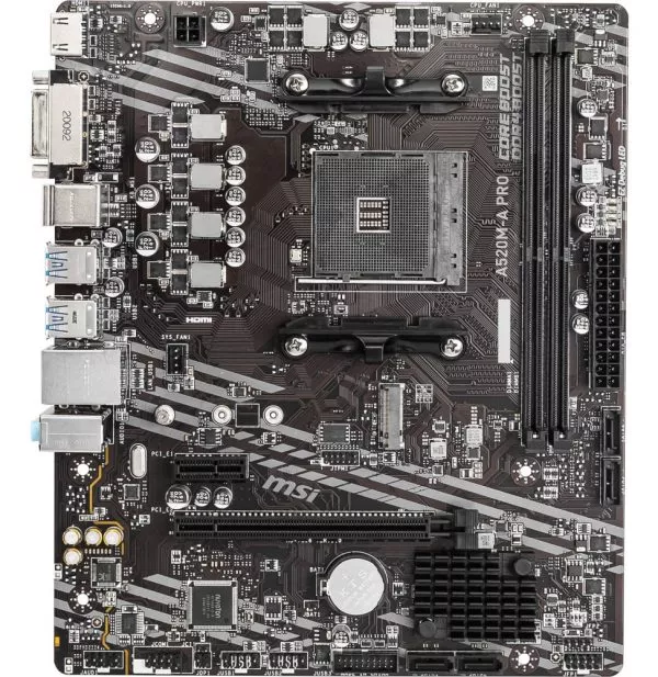 Carte Mère MSI A520M-A PRO AM4 Micro-ATX (911-7C96-044)