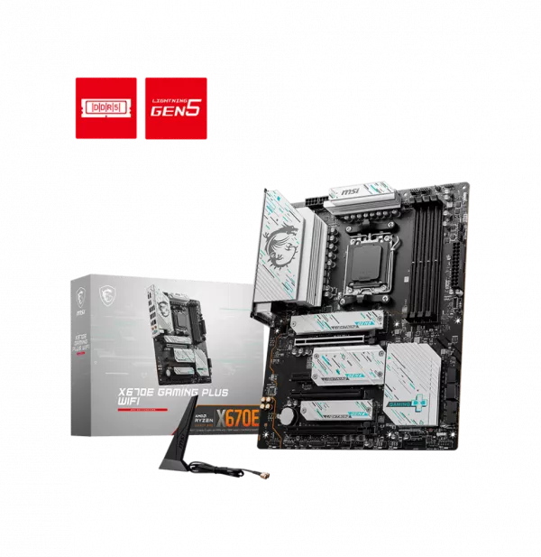 Carte Mère MSI AMD X670E GAMING PLUS WIFI 6E - DDR5 (911-7E16-007)