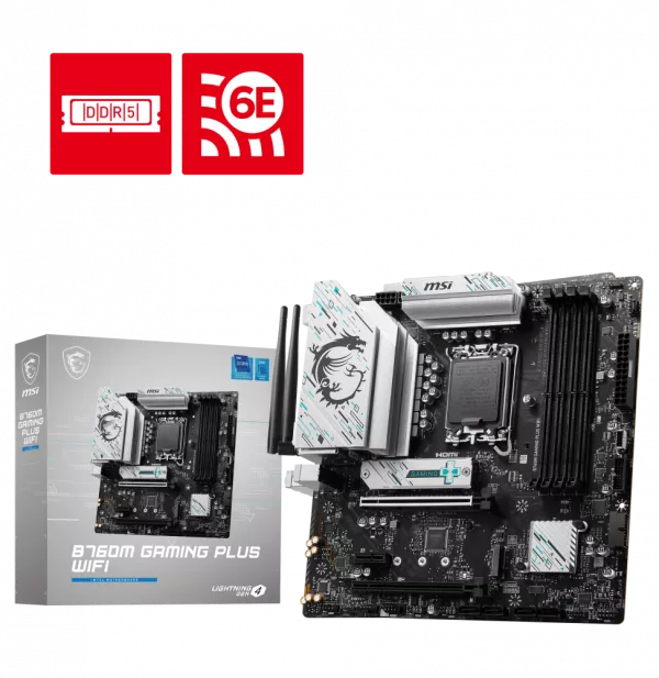 Carte Mère MSI B760M Gaming Plus WIFI (911-7D99-051)