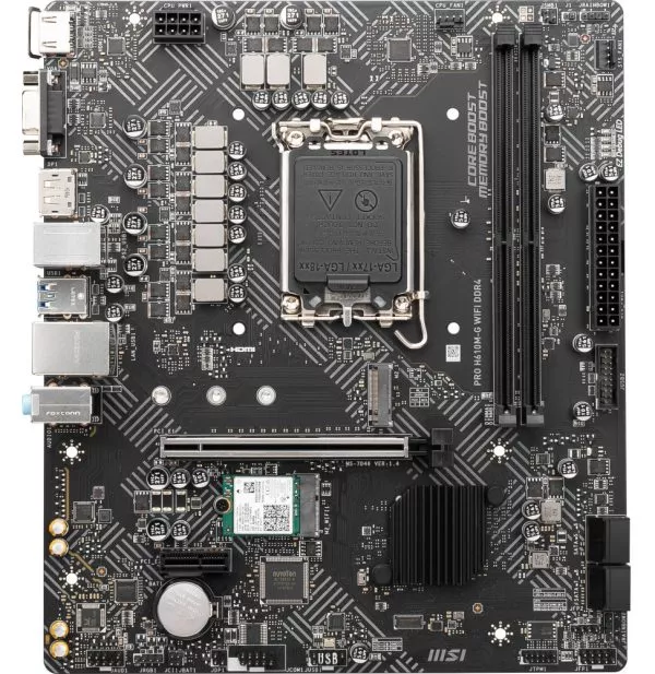 Carte Mère MSI PRO H610M-G WIFI DDR4 (911-7D46-222)