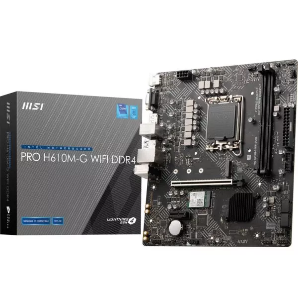 Carte Mère MSI PRO H610M-G WIFI DDR4 (911-7D46-222)