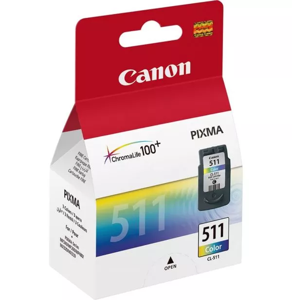 Canon CL-511 Couleurs - Cartouche d'encre Canon d'origine (2972B007AB)