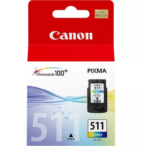 Canon CL-511 Couleurs - Cartouche d'encre Canon d'origine (2972B007AB)