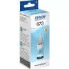Epson 673 LC (T6735) Cyan Clair - Bouteille d'encre Epson d'origine (C13T67354A)