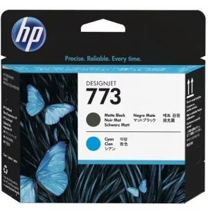 HP 773 Noir Mat/Cyan - Cartouche d'encre HP d'origine (C1Q20A)