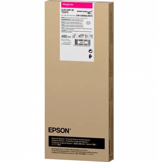 Cartouche d'encre Magenta Epson ColorWorks C8000 (C13T55P340)