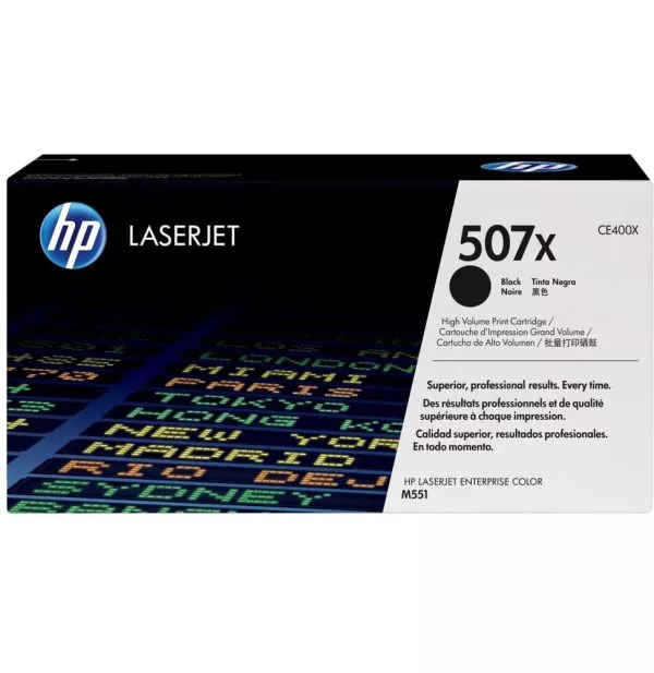 HP 507X Noir (CE400X) - Toner grande capacité HP LaserJet d'origine
