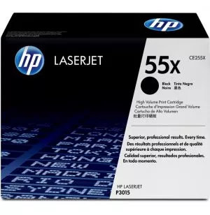 HP 55X Noir (CE255X) - Toner grande capacité HP LaserJet d'origine