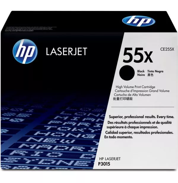 HP 55X Noir (CE255X) - Toner grande capacité HP LaserJet d'origine