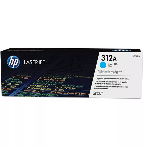 HP 312A Cyan (CF381A) - Toner HP LaserJet d'origine