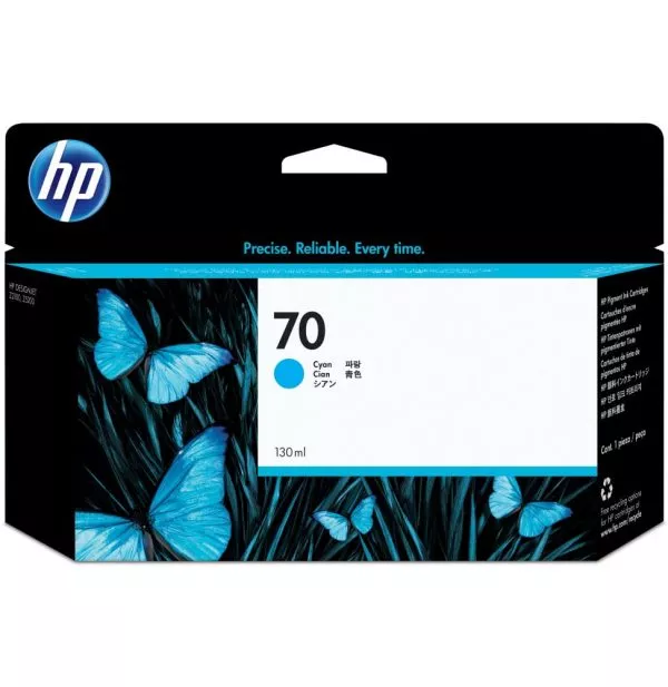 HP 70 Cyan - Cartouche d'encre HP d'origine (C9452A)