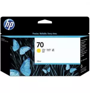 HP 70 Jaune - Cartouche d'encre HP d'origine (C9454A)