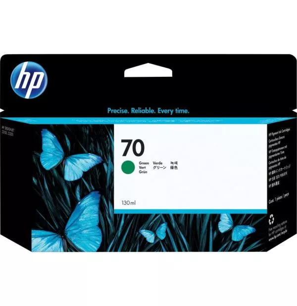 HP 70 Vert - Cartouche d'encre HP d'origine (C9457A)