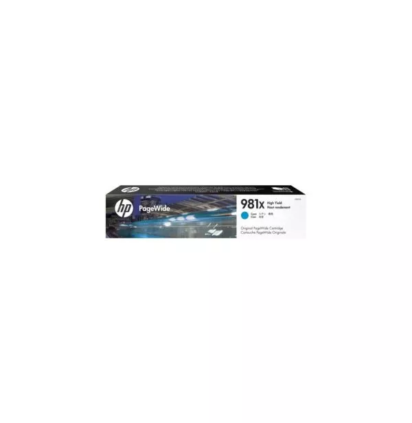 HP 981X Cyan - Cartouche PageWide grande capacité HP d'origine (L0R09A)