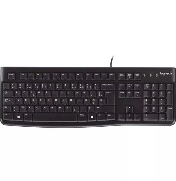 Clavier à connexion USB Logitech K120 - AZERTY
