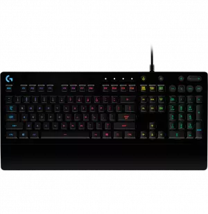 Clavier gaming G213 Prodigy de Logitech avec éclairage RVB et anti-ghosting Noir Français (Azerty)