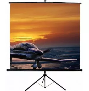 Écran de projection portable sur trépied 175 x 175 cm - Blanc Mat - ORAY SCREEN