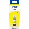 Epson 108 Jaune - Bouteille d'encre Epson EcoTank d'origine (C13T09C44A)