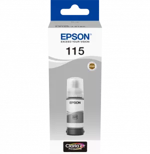 Epson 115 Gris - Bouteille d'encre Epson EcoTank d'origine (C13T07D54A)