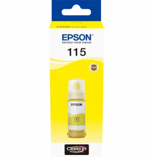 Epson 115 Jaune - Bouteille d'encre Epson EcoTank d'origine (C13T07D44A)