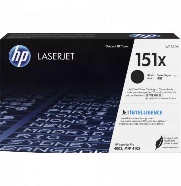 HP 151X Noir (W1510X) - Toner HP LaserJet d'origine