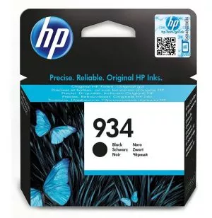 HP 934 Noir - Cartouche d'encre HP d'origine (C2P19AE)