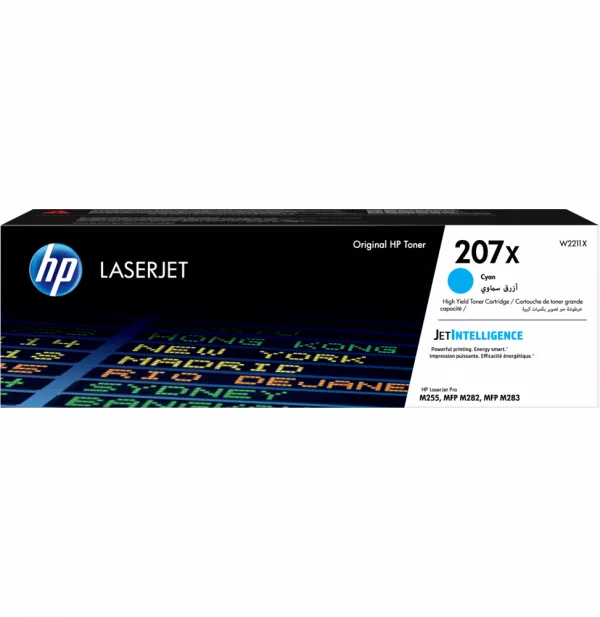 HP Toner cyan LaserJet 207X authentique grande capacité Toner cyan LaserJet HP 207X authentique grande capacité (W2211X)