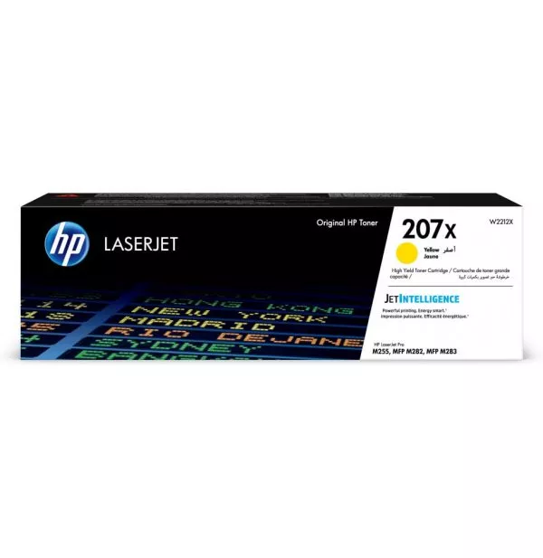 HP Toner jaune LaserJet 207X authentique grande capacité Toner jaune LaserJet HP 207X authentique grande capacité (W2212X)