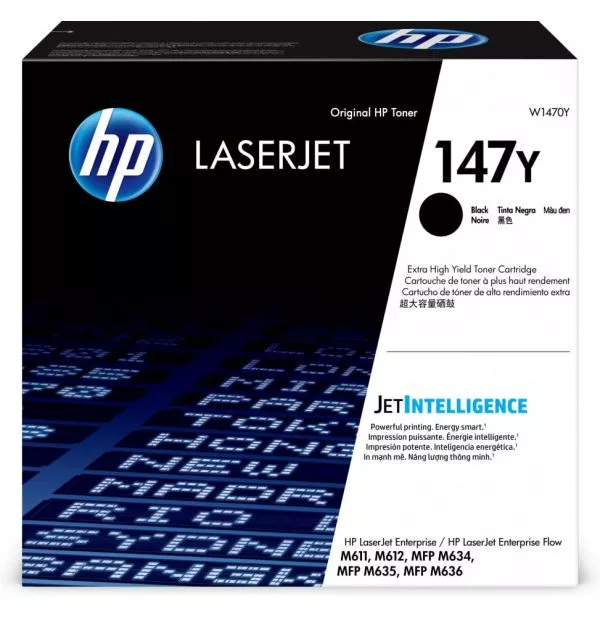 HP Toner noir extra grande capacité LaserJet authentique 147Y (W1470Y)