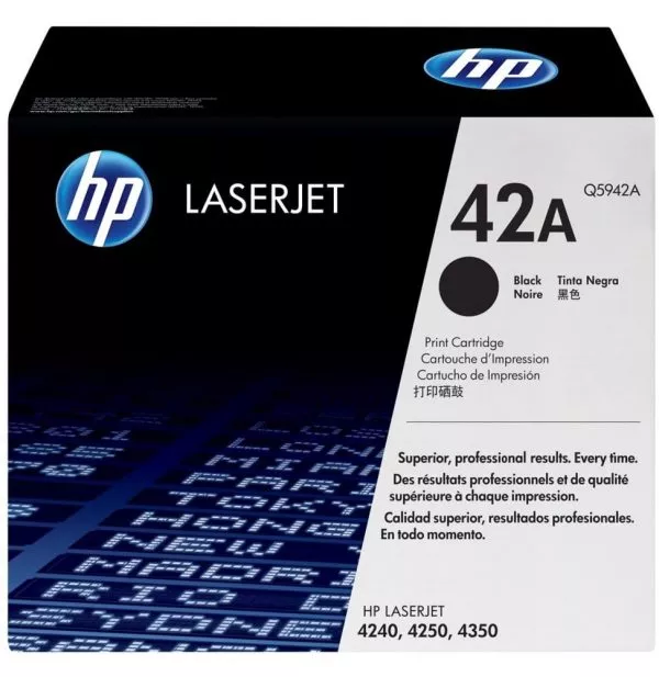 HP 42A Noir (Q5942A) - Toner HP LaserJet d'origine