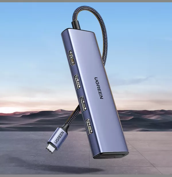 HUB USB-C Ugreen 6 en 1 - 4K (20956A)