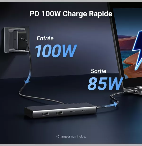 Hub USB-C Ugreen Revodok 8 en 1 (35625)