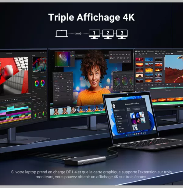 Hub USB-C Ugreen Revodok 8 en 1 (35625)