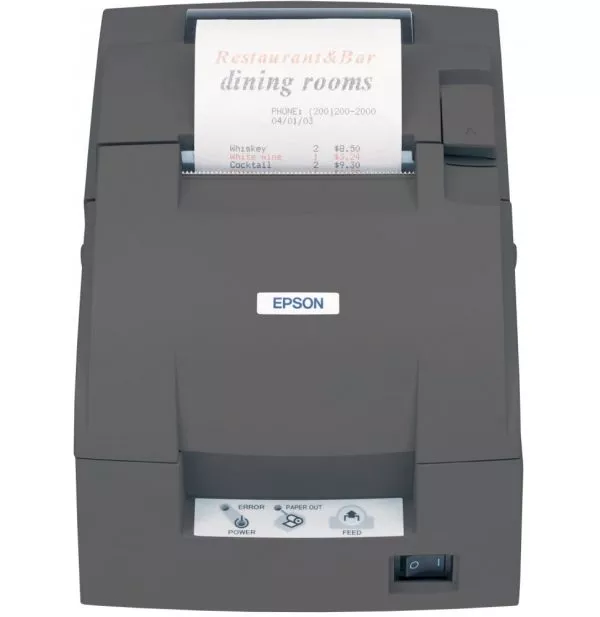 Imprimante ticket à impact Epson TM-U220B USB noire (avec alim - sans cordon secteur)