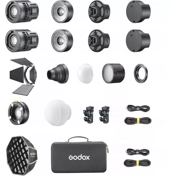 Kit de 2 lumières LED Godox RS60R 2K RGB monolight (6952344240434)