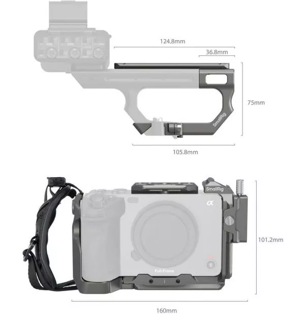 Kit de fixation Smallrig HawkLock 4771 Cage Protege pour caméra Sony (6941590018126)