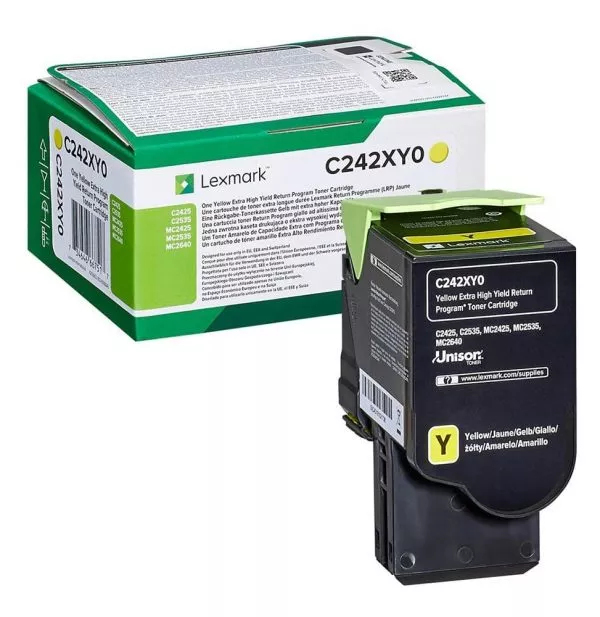 Lexmark Jaune (C235HY0) - Toner Lexmark programme de retour - 2300