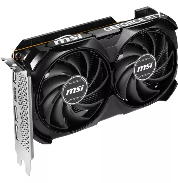 MSI GEFORCE RTX 4060 VENTUS 2X BLACK 8G OC carte graphique NVIDIA 8 Go GDDR6 (GEFORCE RTX 4060 VENTUS 2X BLACK 8G OC)