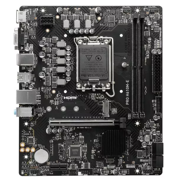 Carte Mère Intel MSI PRO H610M-E (911-7D48-070)