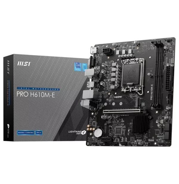 Carte Mère Intel MSI PRO H610M-E (911-7D48-070)