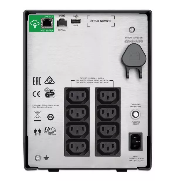 Onduleur Line-interactive APC Smart-UPS SMC 1 kVA - 230V avec SmartConnect (SMC1000IC)