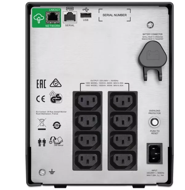 Onduleur Line-interactive APC Smart-UPS SMC 1500VA - 230V (SMC1500IC)