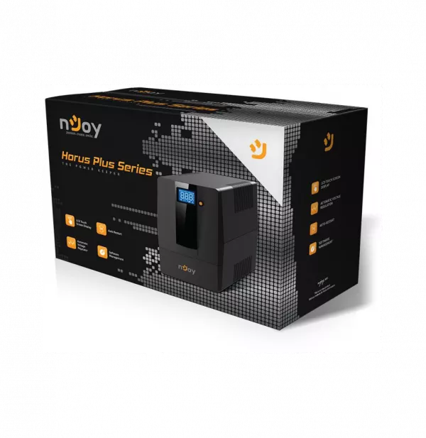 Onduleur Line-interactive nJoy Horus Plus 1000 - 600 W / 1000 VA - 4 prises FR (PWUP-LI100H1-AZ)
