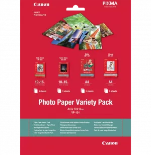 Papier photo Canon VP-101 Lot de 4x6” et 20 feuilles (0775B079AA)