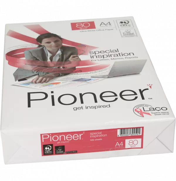 Ramette de papier Pioneer Papier A4, 80 g/m² (500 feuilles)